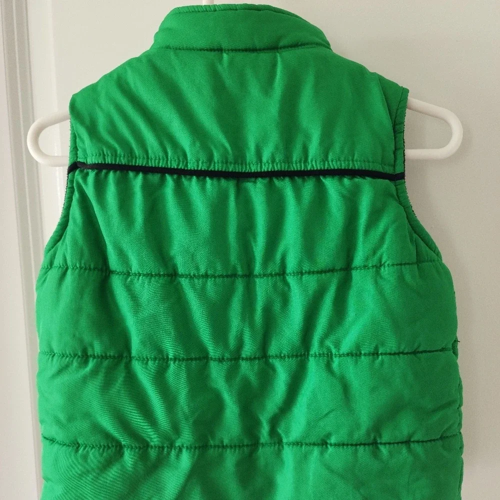 Carters Toddler 18M Green Arctic Exploration‎ Fleece Lined Puffer Vest Spring